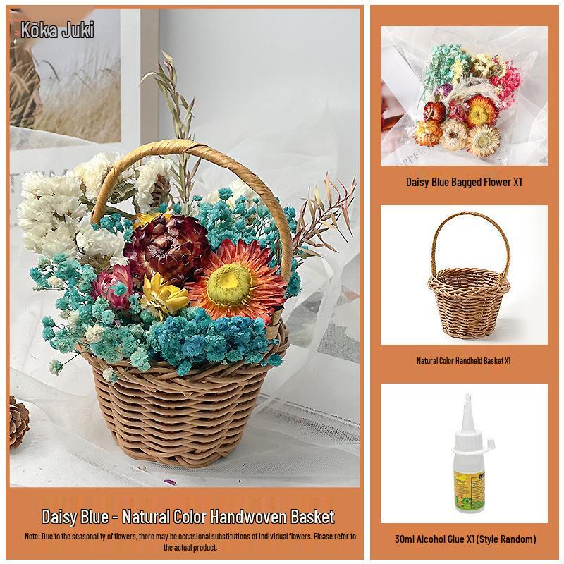 Back-to-School Gift: DIY Eternal Flower Mini Basket Ornament for Team Building & Decoration