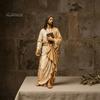 Quiet Corner Meditation Decor Jesus Reading Book Resin Figurine, Small Religious Statue for Bookshelf Mantel Prayer Inspirational Study Room