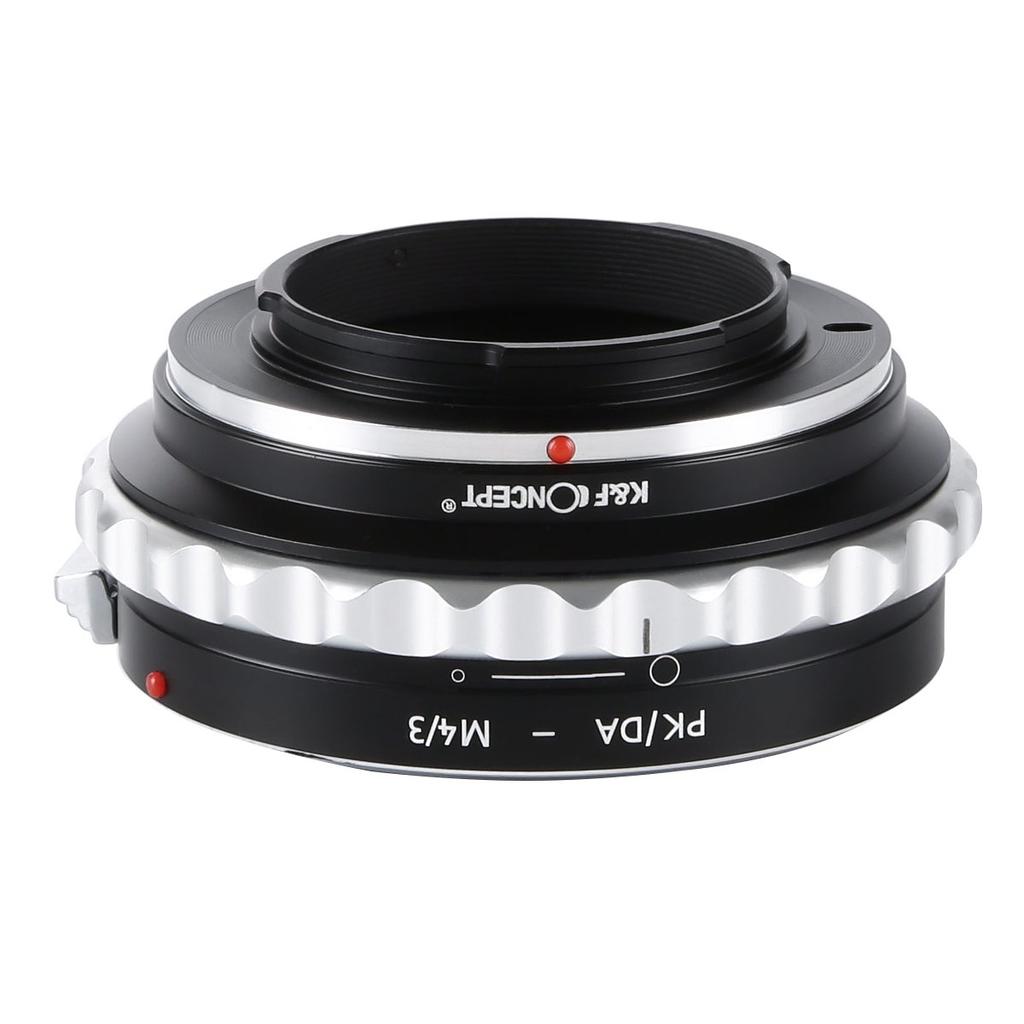 CONCEPT Mount Adapter for to Micro Four Thirds Compatible with Series Lenses to High Precision and Infinity Focus K&F PK/DA-m4/3 K-Mount Mount,