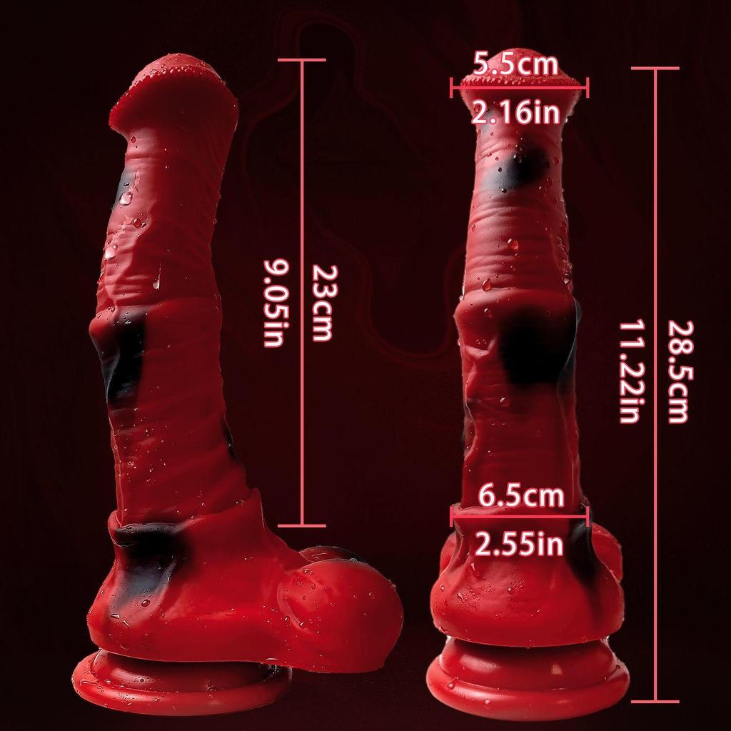 Realistic Animal Dildo - Extra Large Fake Penis for Women, Soft Liquid Silicone Fantasy Dildo, Adult Sex Toy for Pleasure