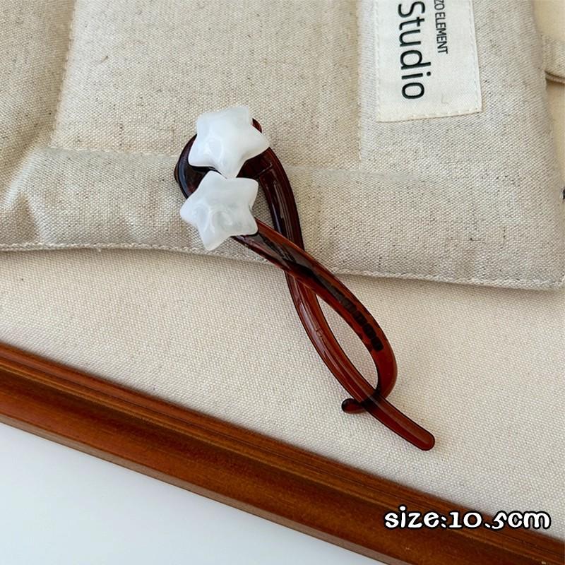 Vintage Star Twist Hair Clip For Women Girl Sweet Hair Ornament Long Thick Hair Holder Hairpin Barrette Hair Accessories