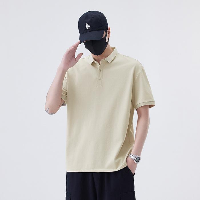 New Summer T-shirt Loose Trendy Lapel Short-sleeved POLO Shirt T-shirt