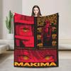 Soft Makima Chainsaw Man Anime Throw Blanket  Decorative Comfortable Bedspread for Sofa Bed or Outdoor Use