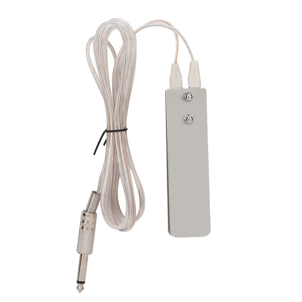 

Stainless Steel Foot Pedal Foot Switch Tattoo Machine Accessory Power Supply (Silver Cord)