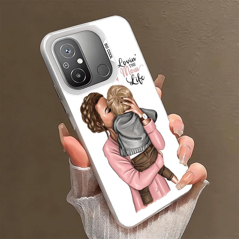

Baby Mom Girls Shockproof Phone Case for Xiaomi Poco X7 X6 X5 X3 Pro F7 Ultra M8 Redmi 15C 15 14C 13C 12C 10C 13 12 10 Xiaomi Poco X6
