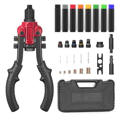 Rivet Nut Tool,3 In 1 Rivet Setter Kit,Rivet Nut Pliers Set with 6 Metric and SAE