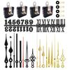 YFFSFDC Uhrwerk mit Zeigern und Ziffern-Aufklebern für DIY-Wanduhr-Reparatur und -Austausch 4er-Pack (Quarz)