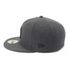New Era 59FIFTY Cap MLB New York Yankees NY Dark Graphite Gray Side Patch Under Exclusive to and Side Straight Flat Popular Adjustable Everyday Wear