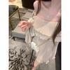 Lotus leaf edge slanted shoulder sleeveless dress women's summer new pure desire loose short skirt vacation style a word skirt