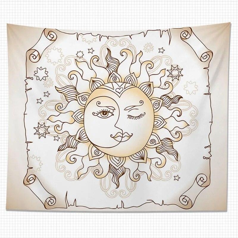 Tapiserie Zeul Soarelui Artă Totem de perete Decorare Acasă Sufragerie Agățat Pânză de fundal