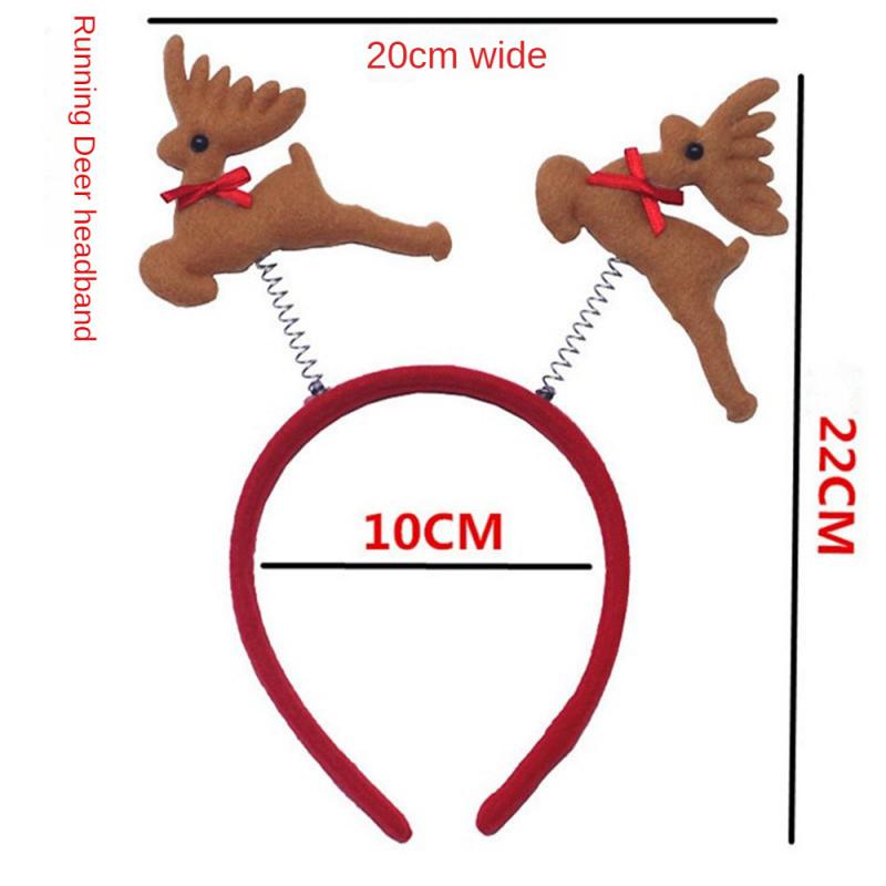 Christmas Headband Decoration For Kids Adult Cute Santa Elk Xmax Hair Accessories Costume Prop Christmas Decoration 2024 Navidad
