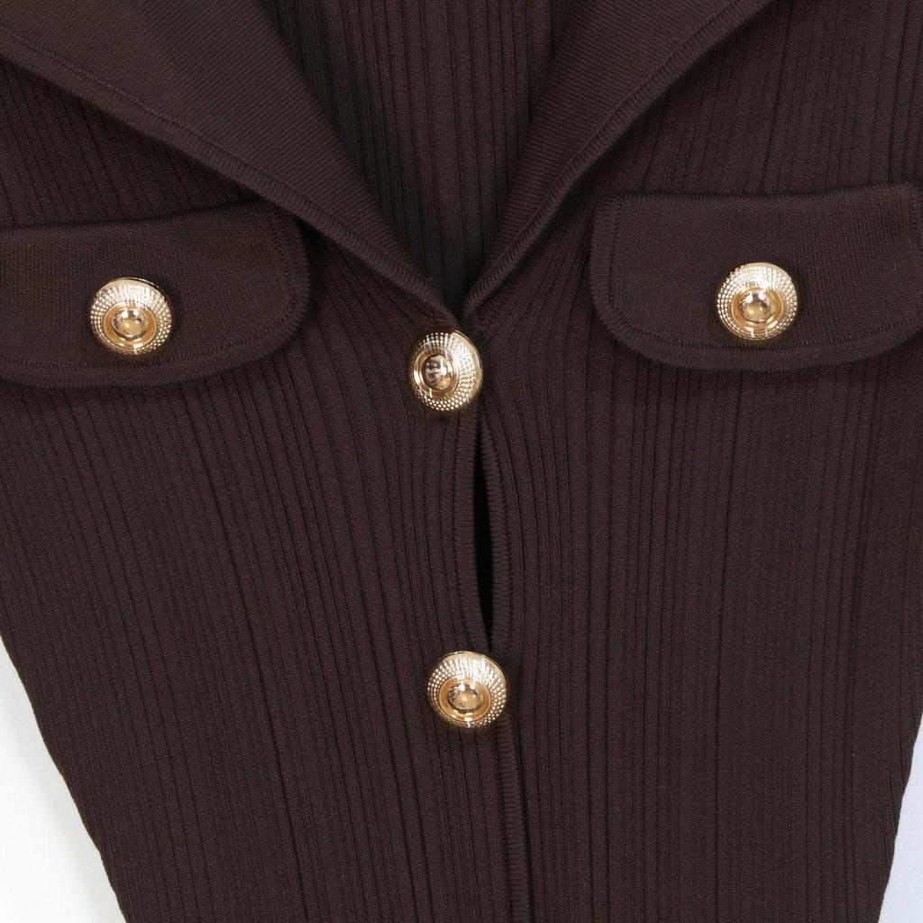 Elegant French-Style Knit Dress: New Spring/Autumn, Slimming Long-Sleeve, Turn-Down Collar, Little Fragrance