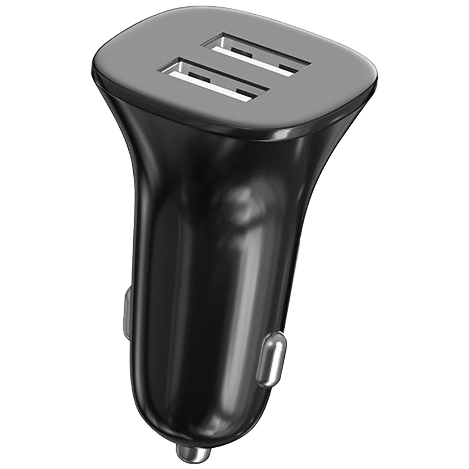 

Автомобильное зарядное устройство USB-адаптеры для прикуривателя USB-зарядное устройство 5 В 3,4 А Автомобильное зарядное устройство для телефона USB Быстрая зарядка для сотового телефона чёрный