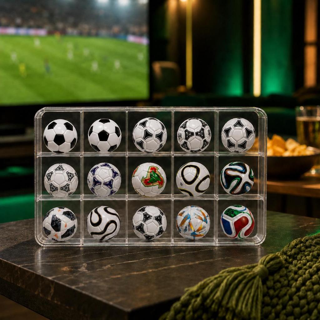 KNK Mini Football Design Evolution Collection Set 1970-2026 Historical Tournament Inspired Soccer Ball Mini Soccer Fans, Sports Enthusiasts