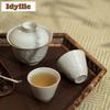 30ml Eis-Tischglasur Relief Teetasse Retro Teeschale Teetassenset Teeprobe Duftbecher Chazhan Meistertassen Teeservice Handwerk