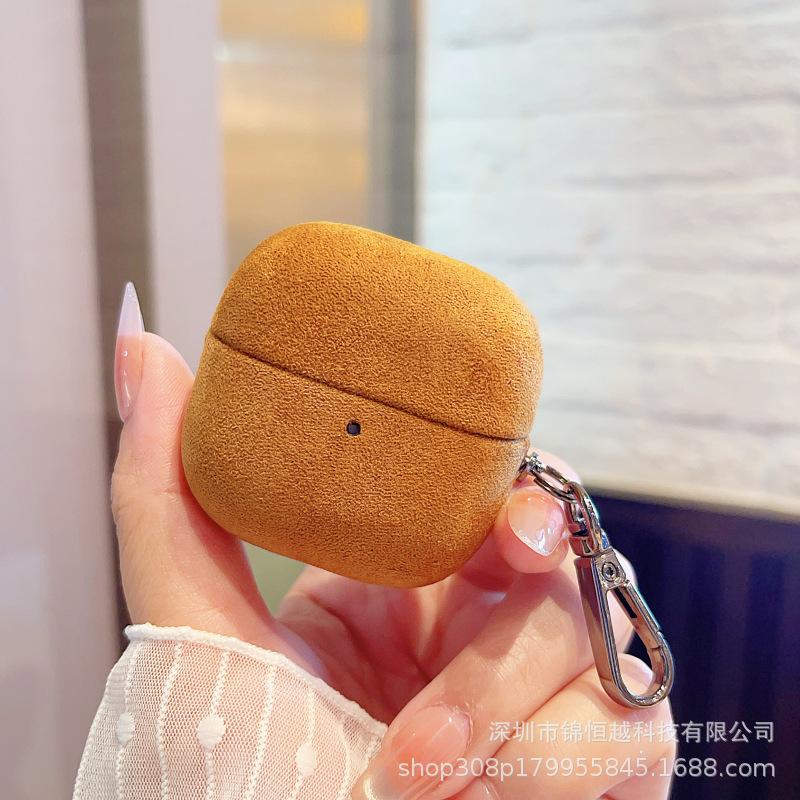 Solid Color Flip Fur Pattern for Huawei FreeClip1 Hard Shell Wireless Bluetooth Clip Second Generation Anti-drop Protective Cover