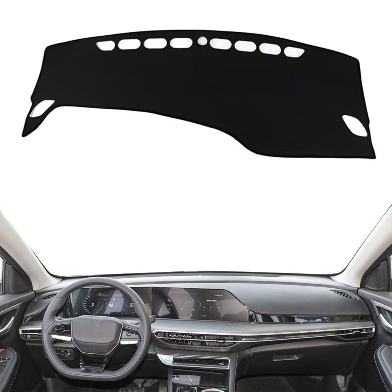 For Changan Eado Plus     LHD RHD Dashboard Cover Dash Mat Pad Dashmat Sunshade Protector Carpet Car Accessories Black(Black Edge)