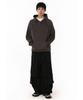 BOUNDARY Multi-Pocket Shirred Nylon Pants [Black]