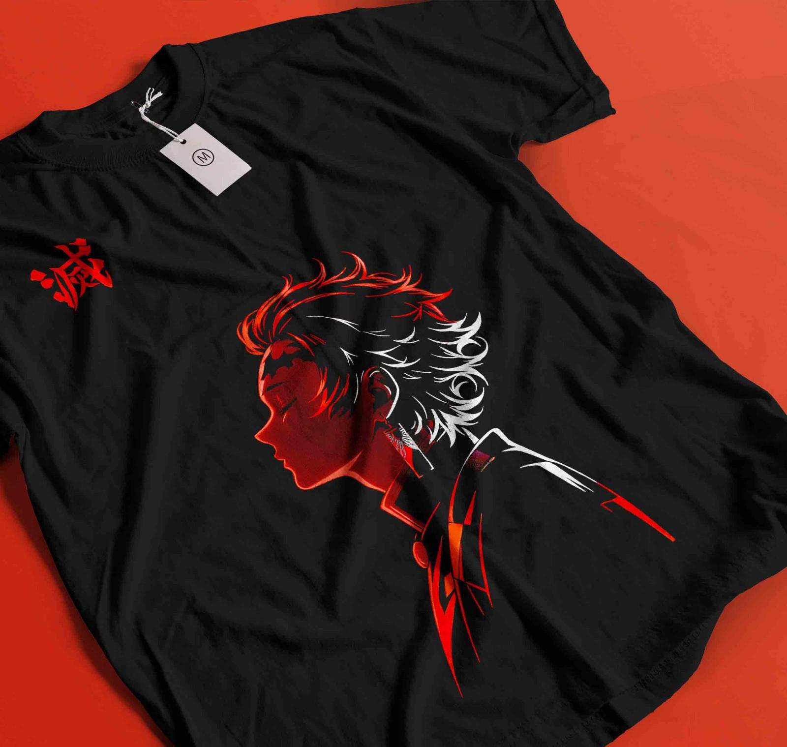 

Tanjiro Demon Slayer T-Shirt Mens Womens Tees Top Kimetsu No Yaiba Horror Anime Nezuko Shirt 538 M