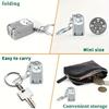 1pcs Exquisite Kitten Keychain Foldable Nail Cutter Stainless Steel Nail Clippers Rotary Toenail Fingernail Manicure Trimmer