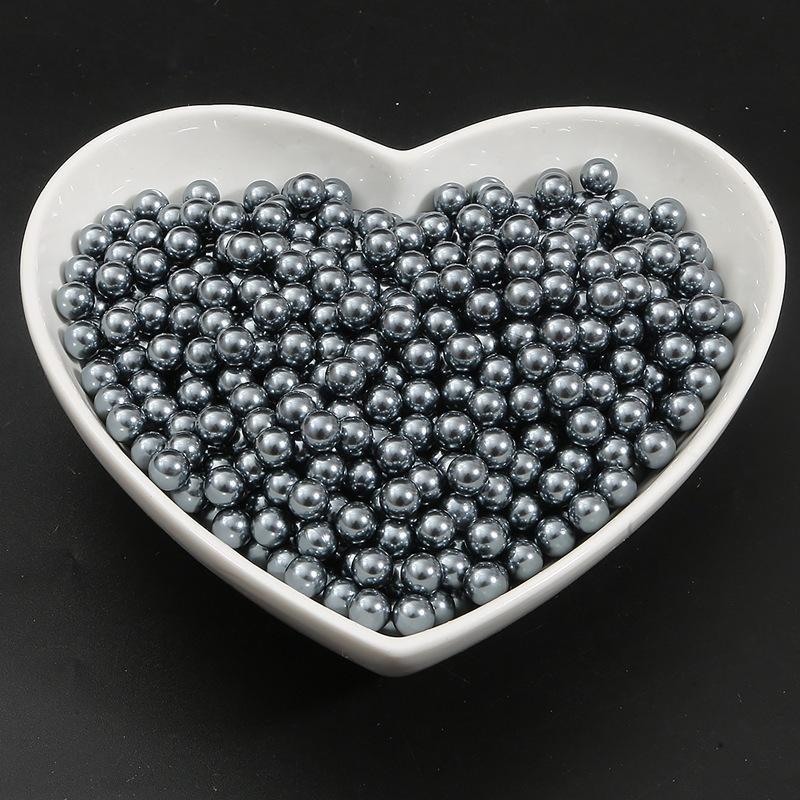 3-10Mm Non-Porous Abs Color Imitation Pearl Loose Beads Diy Handmade Drop Glue Filling Accessories Material Decorative Accessories