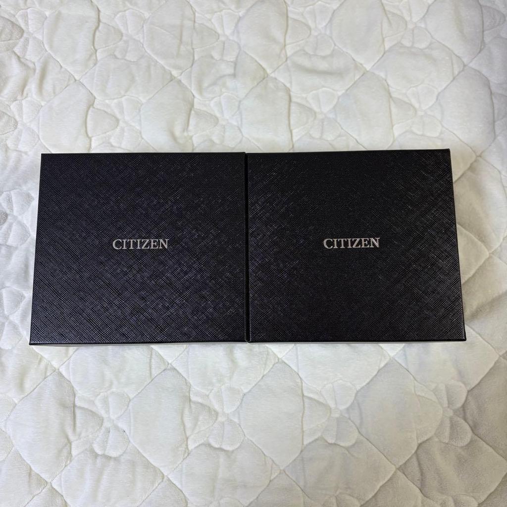 New, unused The Citizen watch storage case, empty box, set of 2