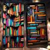 Vintage Bookcase Painted Phone Case for Samsung Galaxy A54 A42 A34 A24 A22 A16 A14 A12 A02 A03 A70 A50 A40 A30 Soft TPU Shell