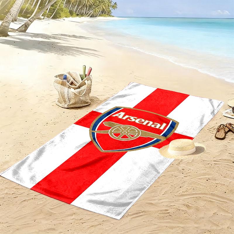 Arsenal F Print Beach Towel, Large Soft Quick Dry Towel for Beach Camping Swimming