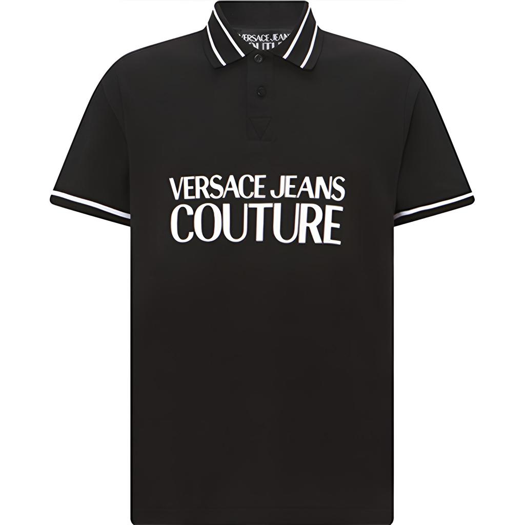 Versace Jeans Couture logo-print cotton polo shirt 74GAGT03-CJ01O-899