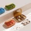 Plastic 4/6 Grids Pill Box Large Capacity Pills Dispenser Portable Medicine Box  for Home