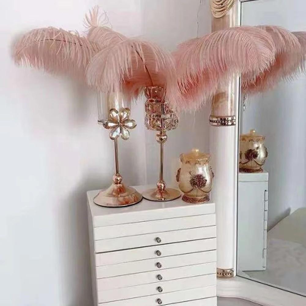 10Pcs Gifts 15-20cm Ostrich Feathers Stage Props Table Accessories Ostrich Plumes Fluffy DIY Feather Accessories Home Decoration