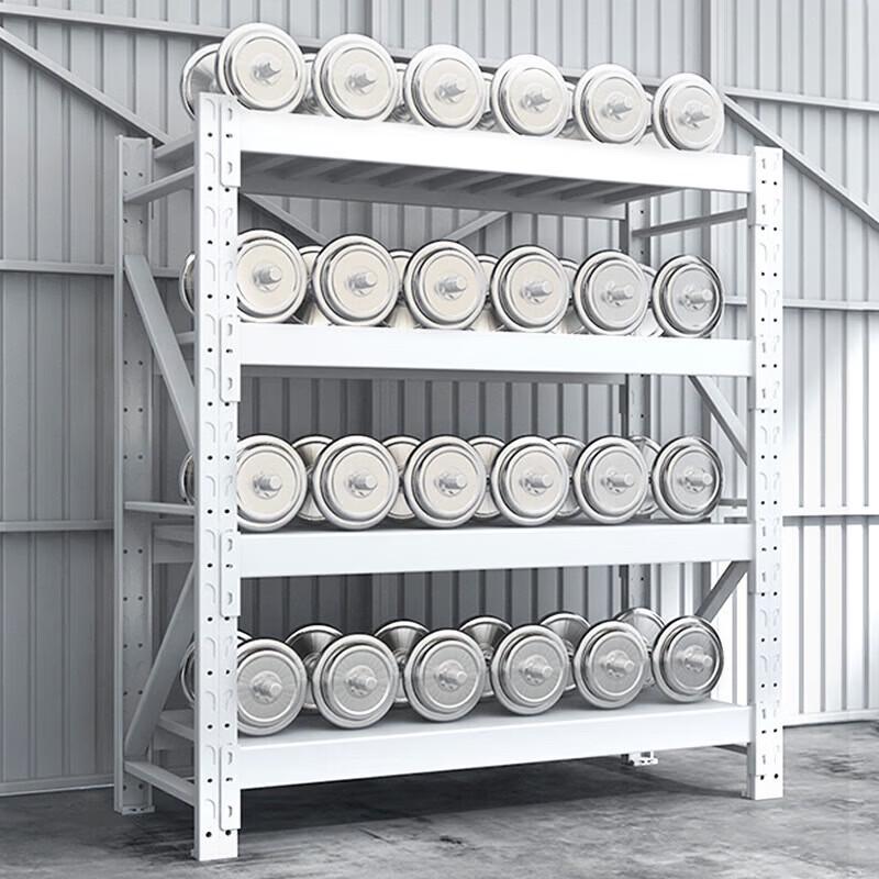 ZEYAO Heavy-Duty 4-Tier Warehouse Storage Rack