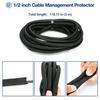 JOTO Cable Storage Sleeve Length 3M Diameter 1.3cm DIY Cuttable PET Material for Home/Office Use - Black
