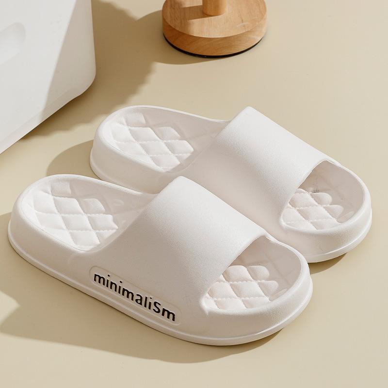 Plus Size Men's Slippers for Summer Home, Indoor Cool Mop, Bathroom, Anti Slip, Quiet, Trendy Couple EVA Slippers