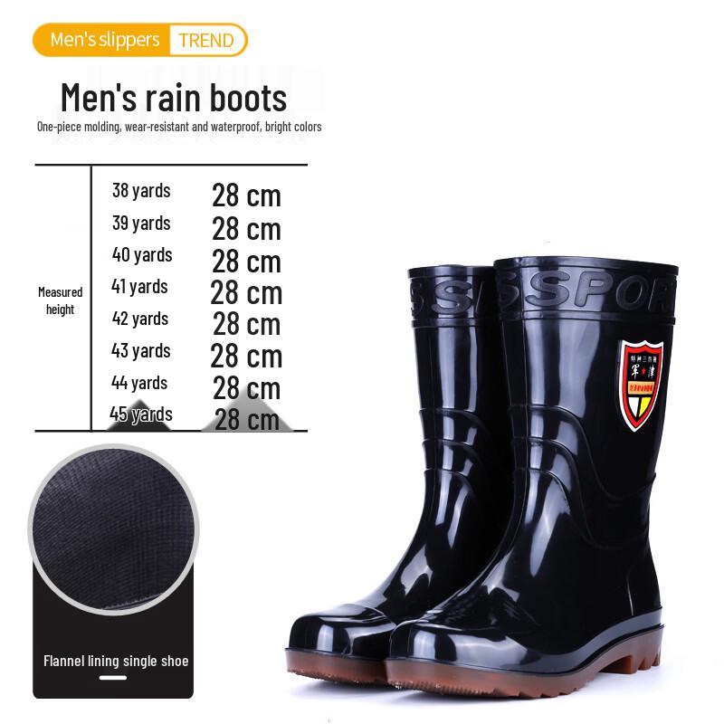 SPACEXPERT Men s Mid-Calf Waterproof Work Rain Boots