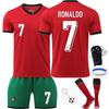 Set Tricou Fotbal Portugalia Copii 2024/2025 Cupa Euro Tricou Fan Ronaldo ANUTETOUNI®