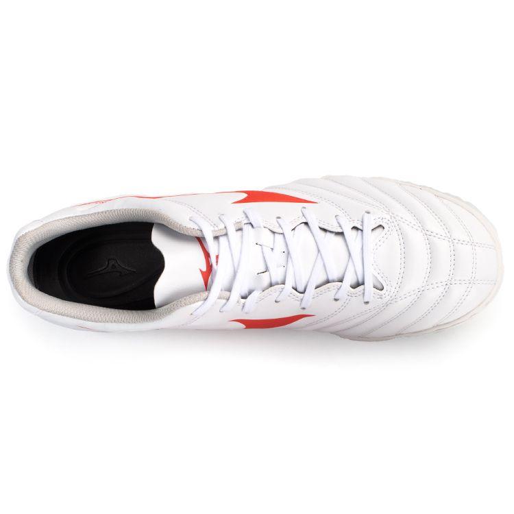 Mizuno Monarcida Synthetic Leather Durable Soccer Shoes Men Soccer Shoes White Red P1GD222562