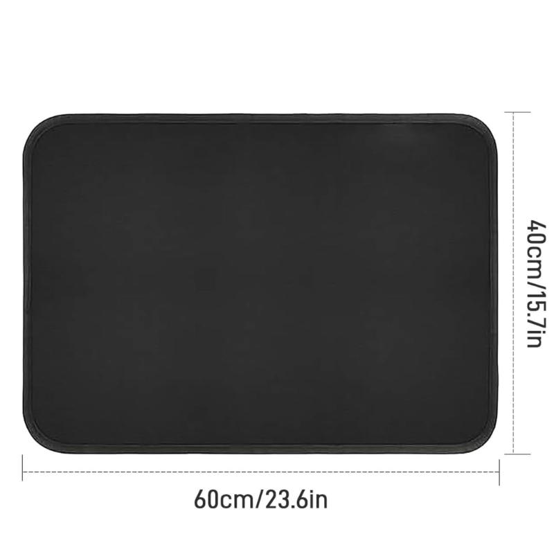 Fire Pit Mat Indoor Thicken Heatproof Mat 60x40CM Oil Proof Waterproof Floor Protector Fiberglass Texture for BBQ Grills