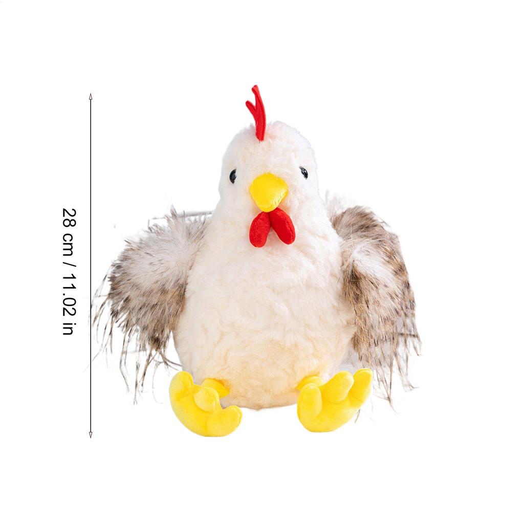 Chicken Baby Toy Sensory Safe Realistic Doll Pillow Soft Plush Rooster for Family Kids Boy Girl Birthday Travel Home Indoor