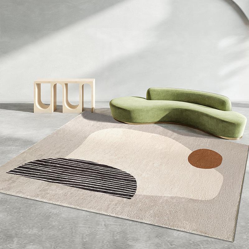 Luxuriöser Imitat-Kaschmir Teppich mit Rutschstopp für Wohnzimmer, Schlafzimmer oder Kaffeetisch