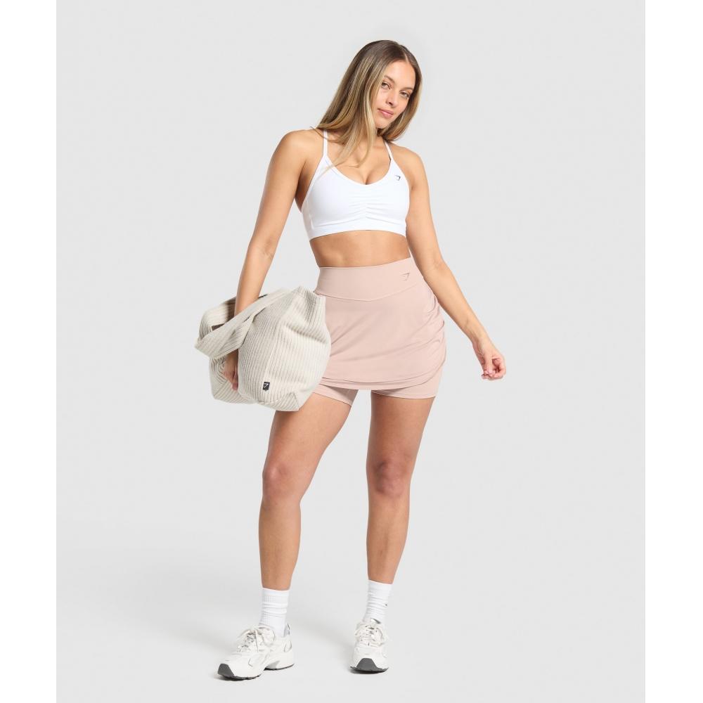 Gymshark Ruched Skort Muted Pink B3c8n Kb68