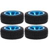 4PCS RC Car Model Upgrade Accessories Fit for WLtoys 1 28 K989 53 RC Aluminum Tires