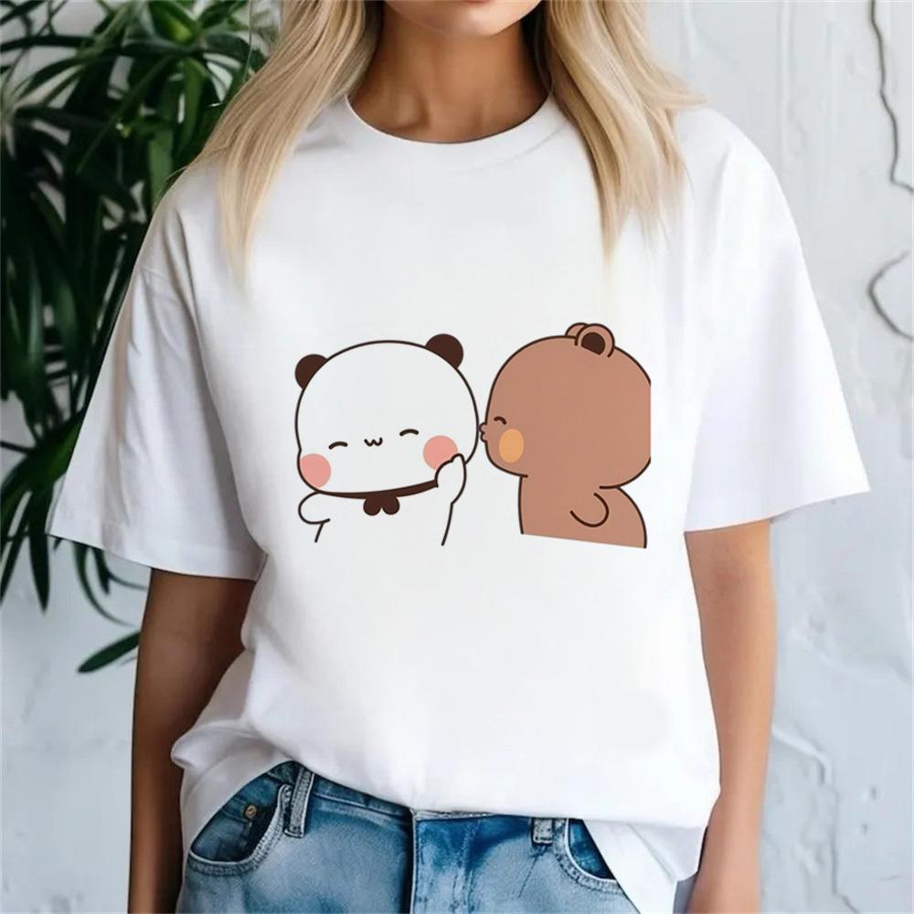 

Bubu Dudu tshirt female Breathable Pastel Trendy Vintage Colorful tshirt korean clothes hip hop streetwear women 2000s Punk S