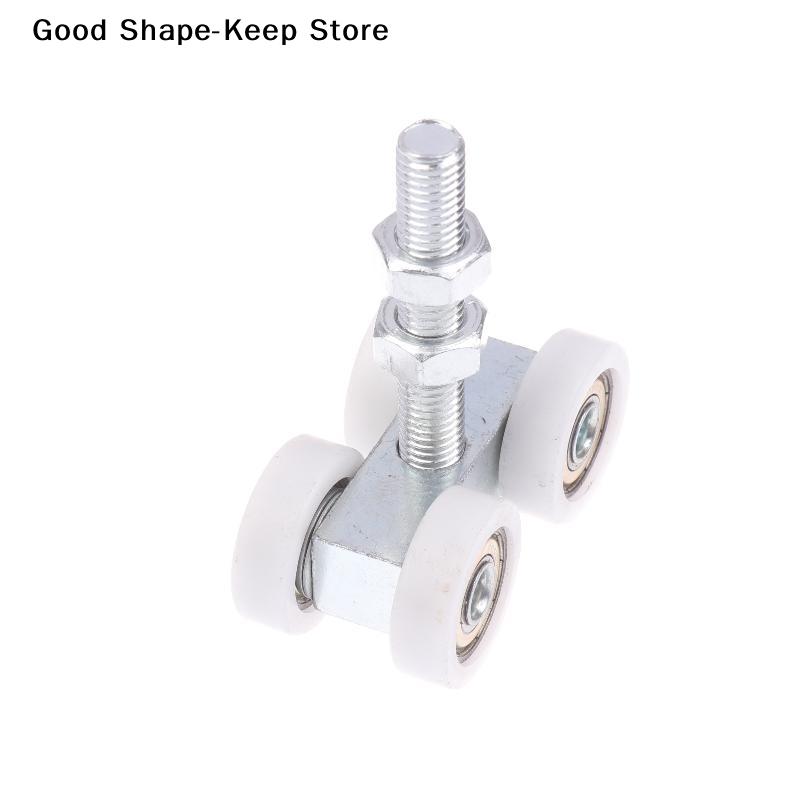 1Pcs Sliding Door Square Mouth M12*90 Industrial Steel Tile Roller Wheel Silent Hang Rail Bearing Wheel Iron Pulley
