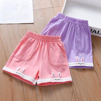 Girls' Shorts, Summer New Style Versatile Sports Pants for Small and Medium-sized Children Children's Casual Pants