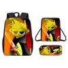 Incredibox Sprunki Pattern Backpack Shoulder Bag Pencil Case Three Set Piece