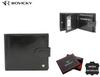 Large Leather Men's Wallet with Snap Closure - Rovicky