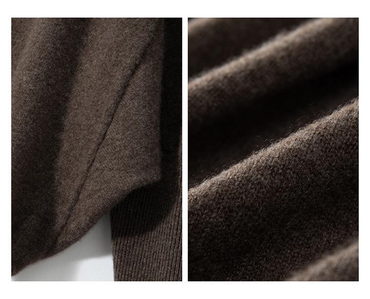 Women's V-neck Cashmere Cardigan: Cozy Batwing Sleeve, Thick Shawl Knitwear for Autumn & Winter