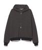 Partimento Multi-Stripe Zip-Up Hoodie Black