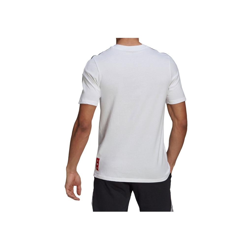 Adidas Breathable Comfortable Versatile Short Sleeve T-Shirt Men Tops White GL0041